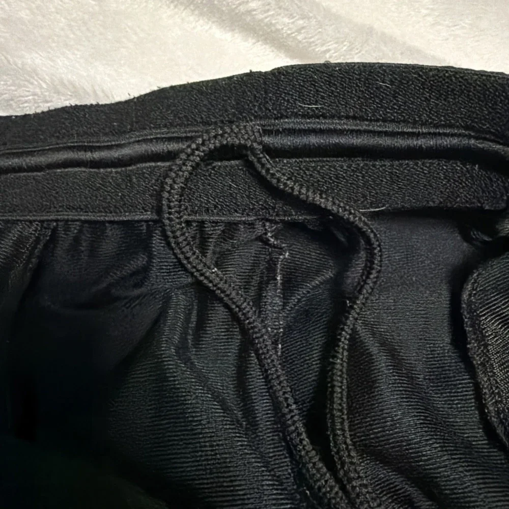 adidas Men's Track Pants Large Black 3-Stripes Athletic Joggers White